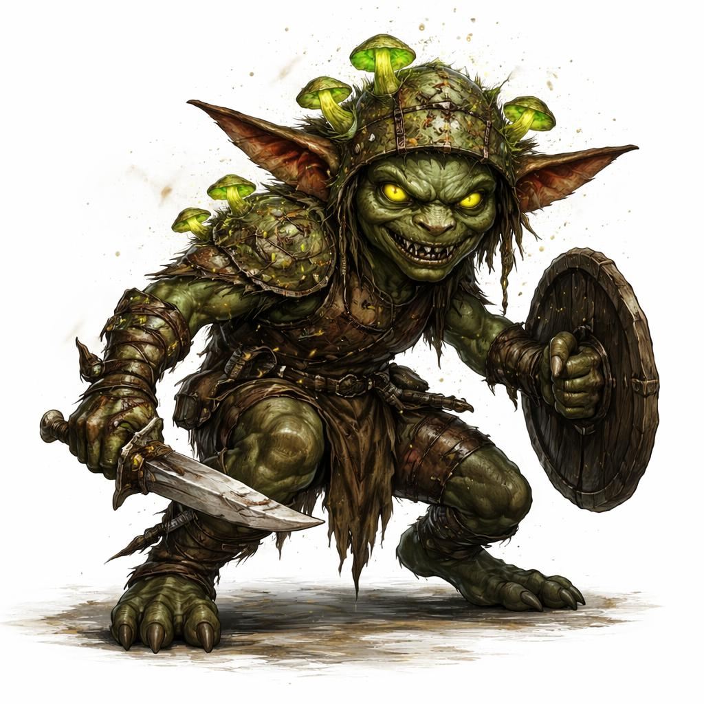 Glowshroom goblin defender